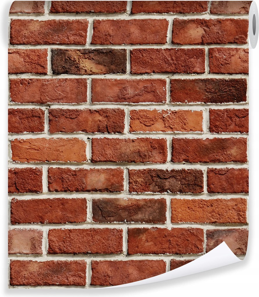 Tapéta Tégla 3D Hálószoba Nappali Konyha Fali Tapéta Flizelin