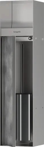 Hansgrohe XtraStoris Rock tartó rozsdamentes acél ajtóval 56062800