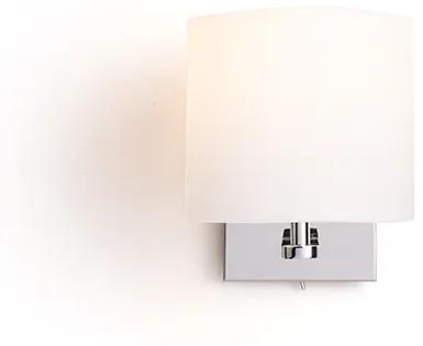 RENDL R11979 PENTHOUSE fali lámpa, dekoratív fehér PVC króm