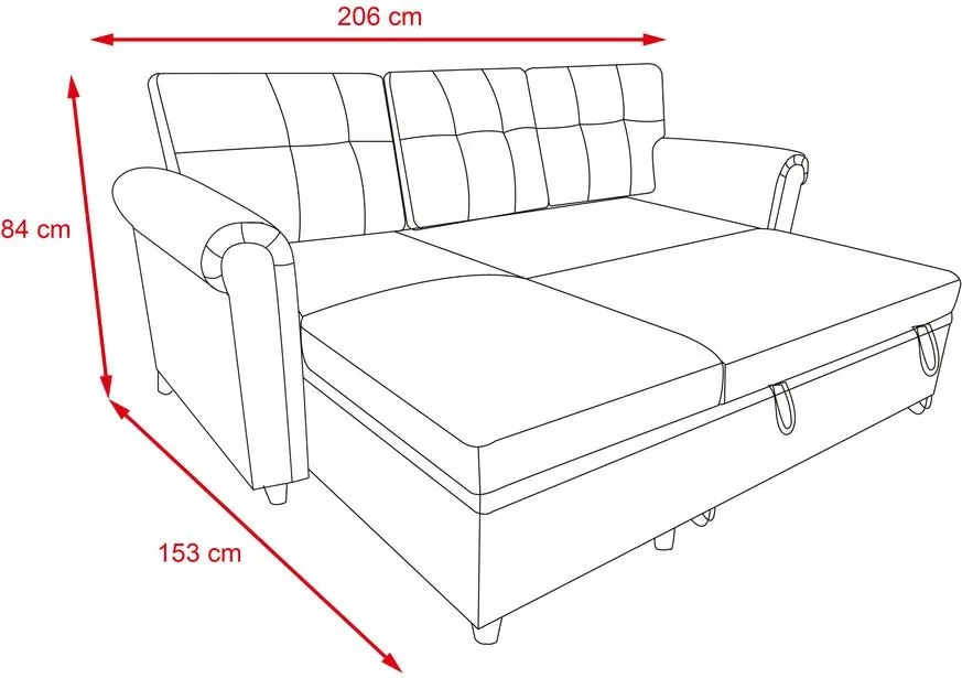 Catini NESTA sarok ülőgarnitúra, szürke
