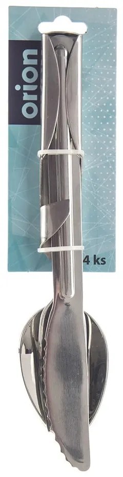 Ezüstszínű rozsdamentes acél evőeszköz készlet 4 db-os KEMP – Orion