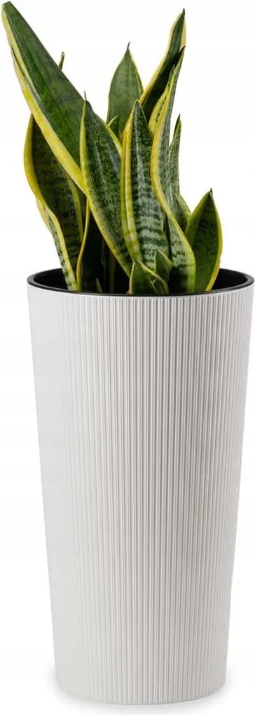 Virágtartó Urbanika Eco fehér Magas pálmafa h46cm Otthonra Teraszra