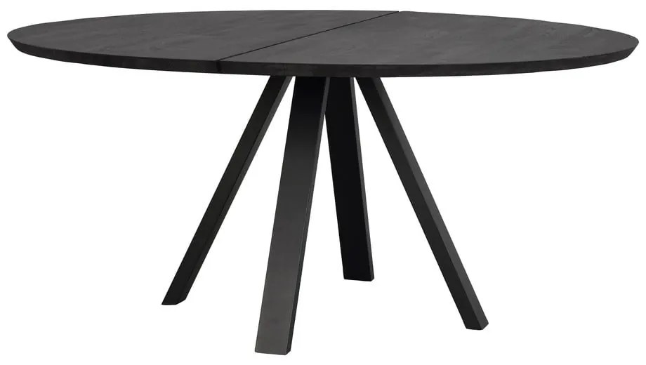 Kerek étkezőasztal tölgyfa asztallappal 150x150 cm Carradale - Rowico