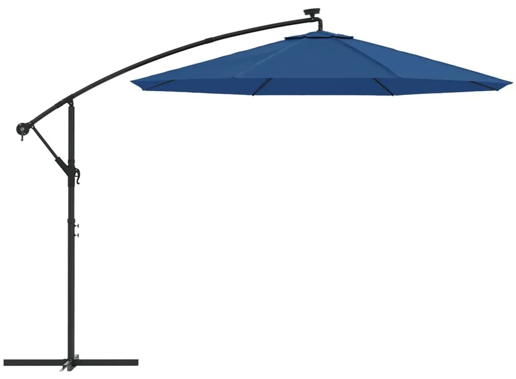 azúrkék konzolos napernyőponyva 350 cm