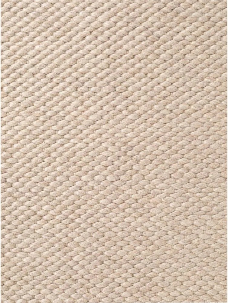 Bézs kézi szövésű gyapjú szőnyeg 140x200 cm Lyon Beans – Elle Decoration