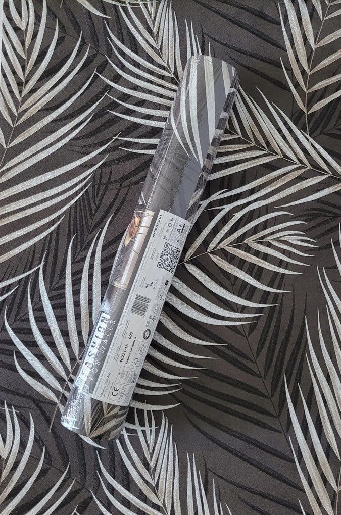 Modern tapéta ezüst Pálmalevelek 10221-15