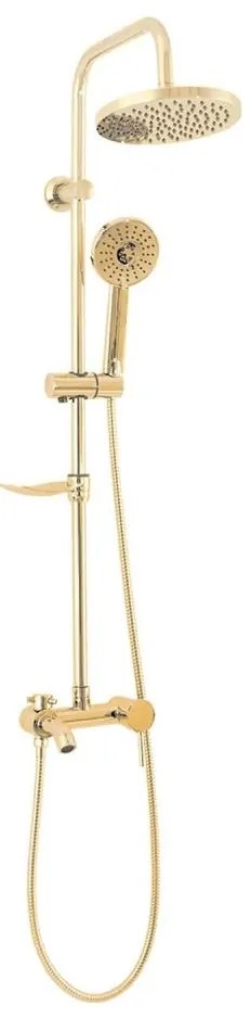REA-P7006 - LUIS zuhanyszett arany kivitelben, csapteleppel
