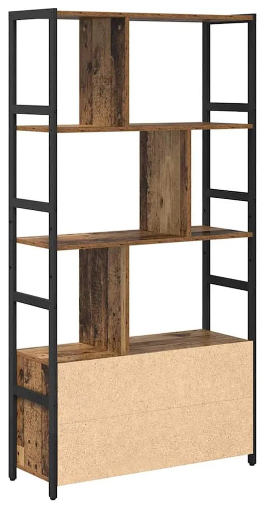 Könyvespolc Régi fa 80 x 30 x 155.5 cm Faanyag