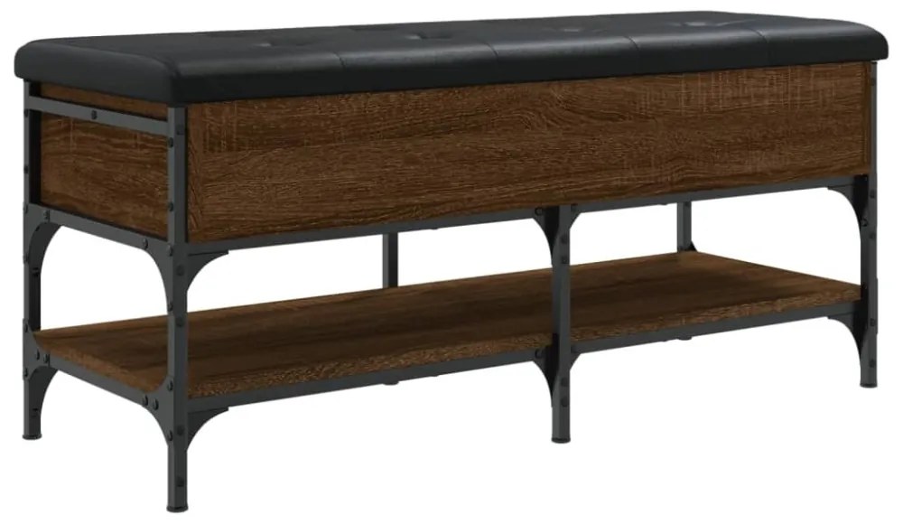 barna tölgy színű szerelt fa cipőpolc 102 x 42 x 45 cm