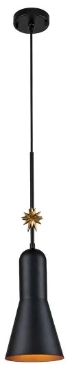 Elstead ETOILE-P-M-MB - Csillár zsinóron ETOILE 1xE27/60W/230V átm. 17,8 cm fekete
