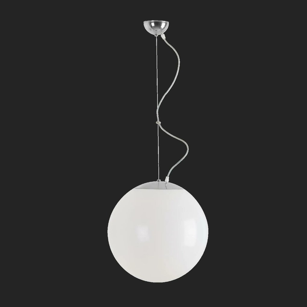 Osmont 63291 Isis L3 Pm függesztett műanyag lámpa rozsdamentes acél polírozott fehér IP40