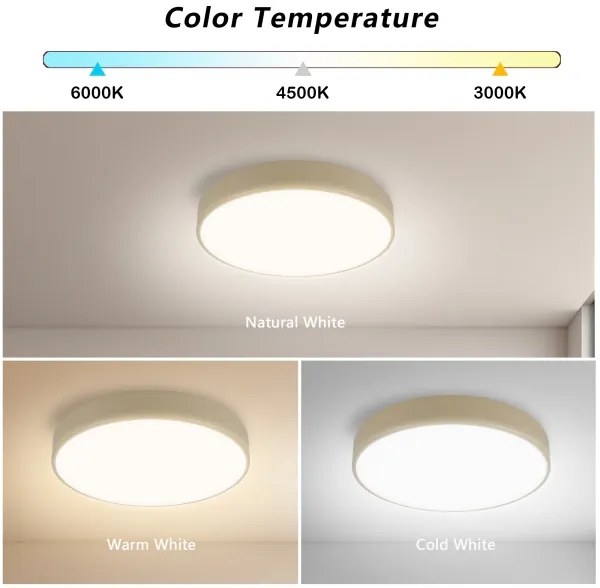 Brilagi - POOL LED mennyezeti lámpa LED/36W/230V 3000/4500/6000K átm. 30 cm bézs