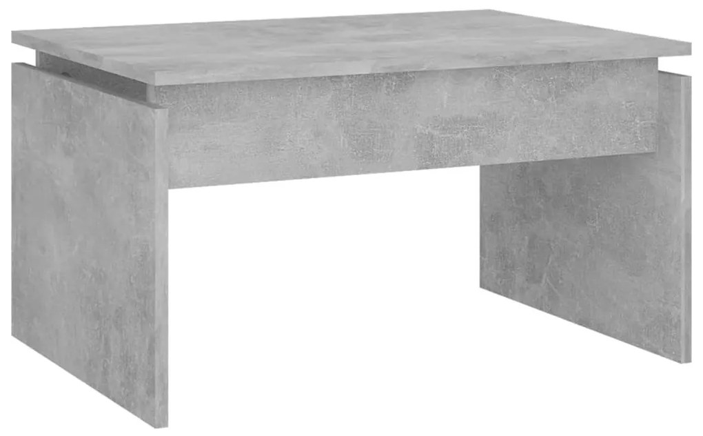 Betonszürke szerelt fa dohányzóasztal 68 x 50 x 38 cm