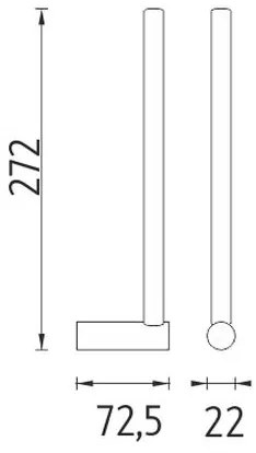 NIMCO BR 11055S-26 - WC-papír tartó BORMO fényezett króm