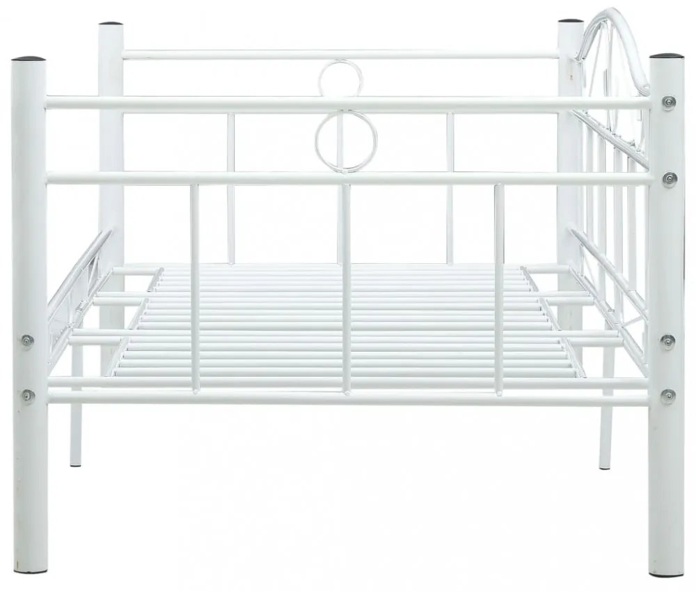 fehér fém kanapéágy-keret 90 x 200 cm