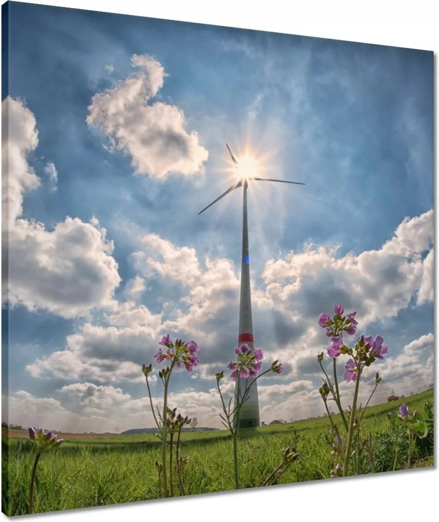 Vászonkép 60x60 Megújuló energia Szél