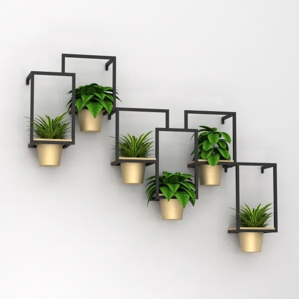 Fali virágcserép 46x53 cm arany