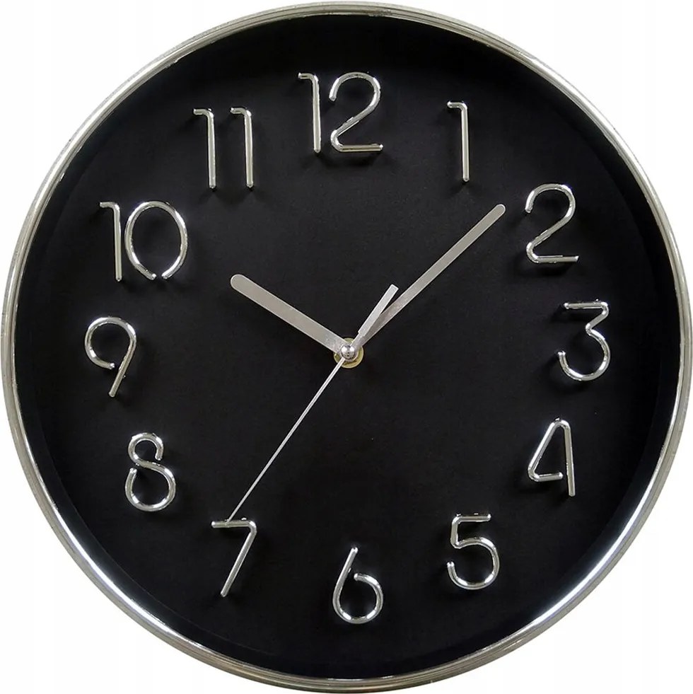 falióra átmérője 30 cm, 3D számlap, Ph, üveg, fém Fehér/piros