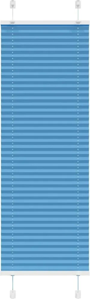 vidaXL pliszírozott redőny kék 45x150 cm szövetszélesség 44,4 cm