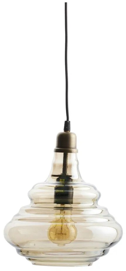 Aranyszínű függőlámpa üveg búrával Pure – WOOOD