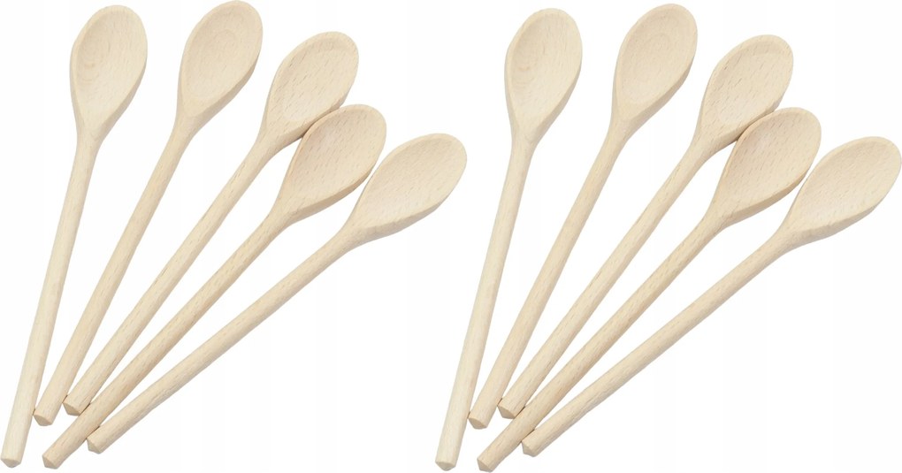 Fa kanál kiskanál mini cukorhoz sóhoz 16cm 10 darab