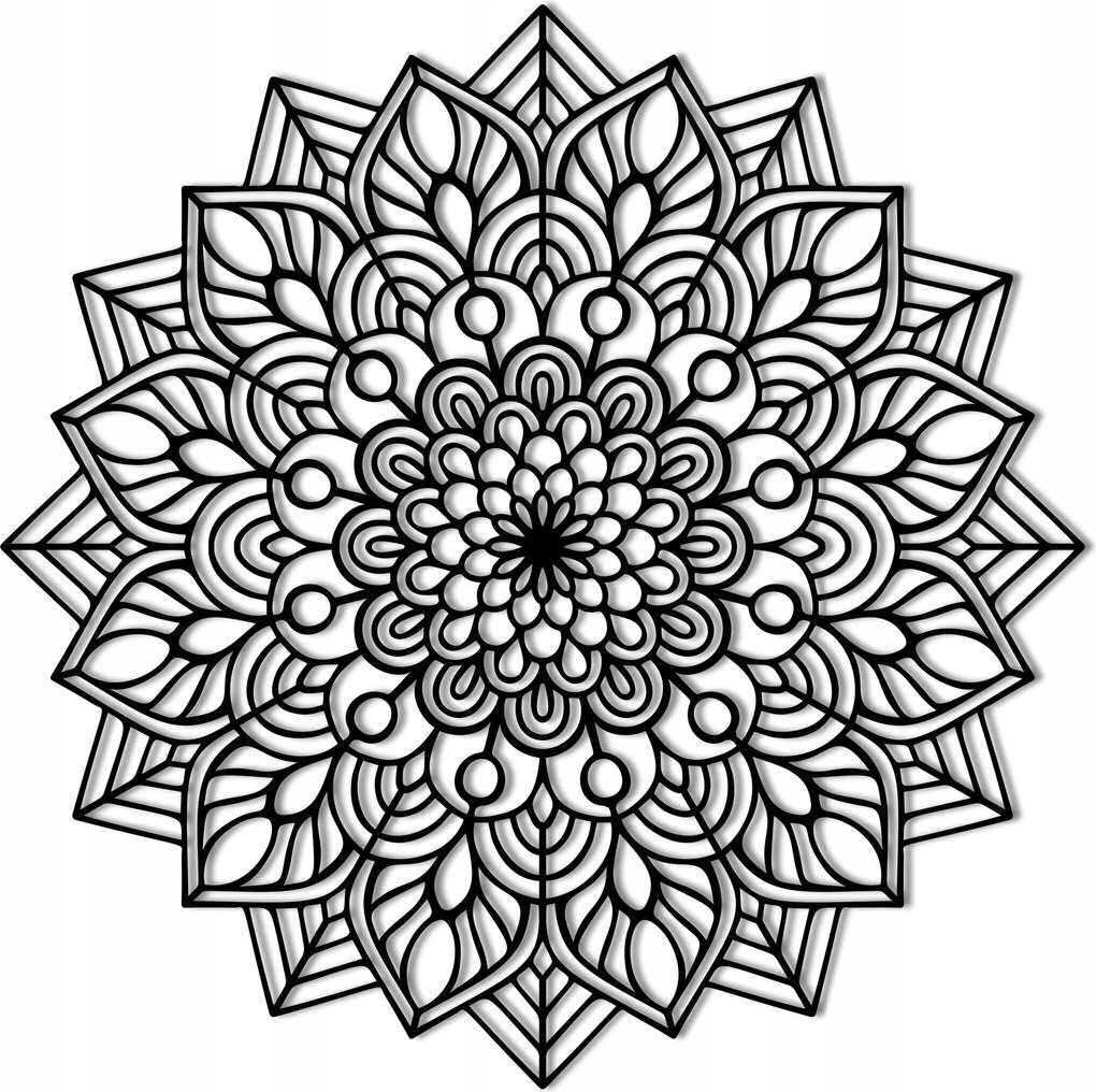 Mandala 50cm Fali Dekoráció Tömör 3D szoba nappali dekoráció Gyönyörű