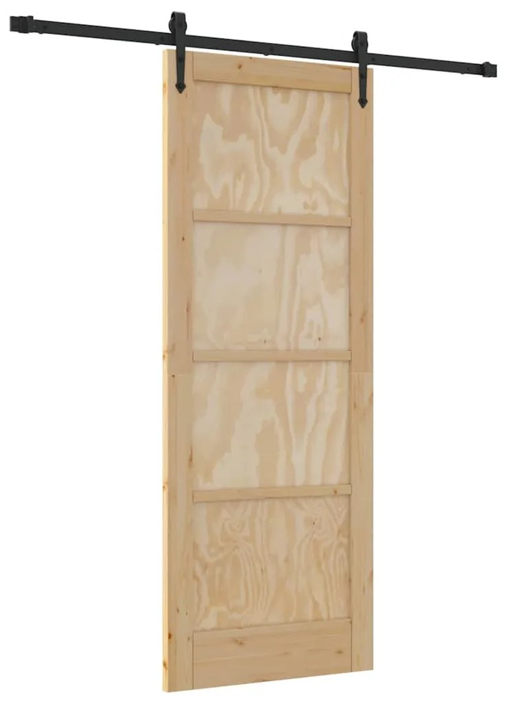 Csúszó ajtó Egyéb ORKDAL Természetes és fekete 78 x 202 cm