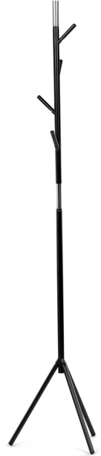 Modern Állófogas, magasság 179 cm, fém szerkezet, matt fekete lakk, teherbírás 6 kg