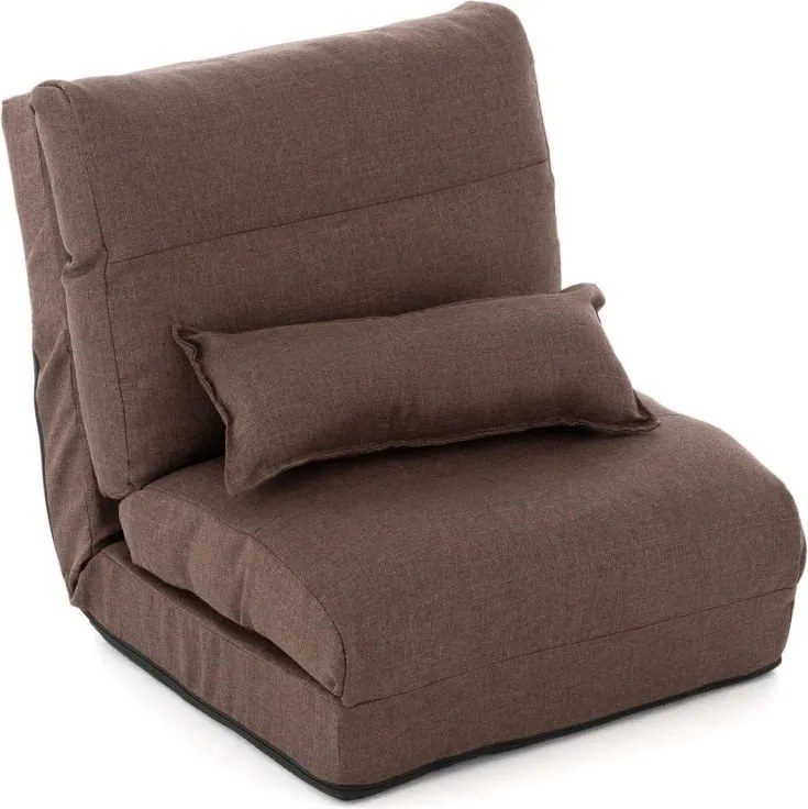 DIVERO TV fotel Relax Lounger Barna