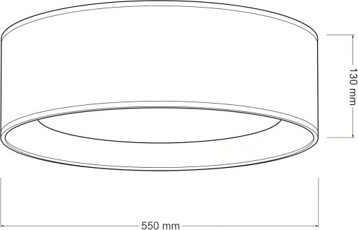 Brilagi - nagy, dimmelhető LED-lámpatest SM. ST. 36W/230V 3000-6000K átm. 55 cm bézs WT + távirányító