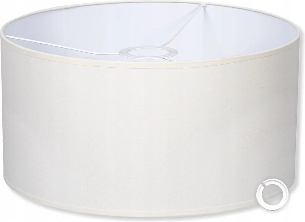 Elegáns pamut lámpaernyő Ecru 35 20 cm lámpabúra