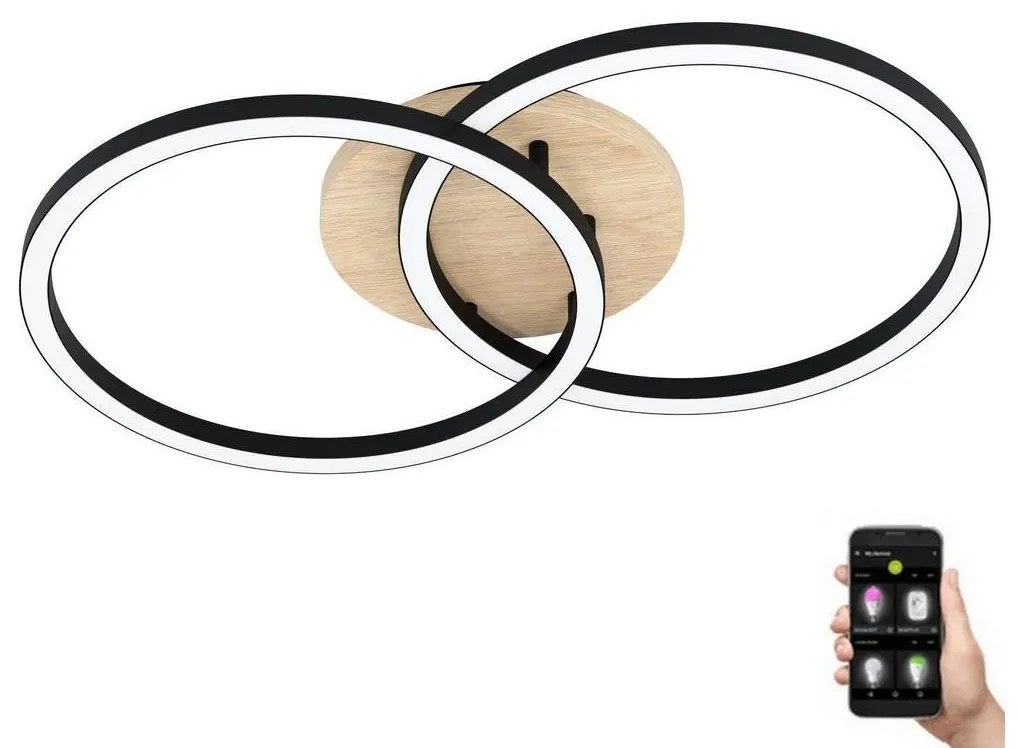Eglo 99676 - LED Dimmelhető felületre szerelhető csillár LOMALTAS 2xLED/16W/230V 2700-6500K