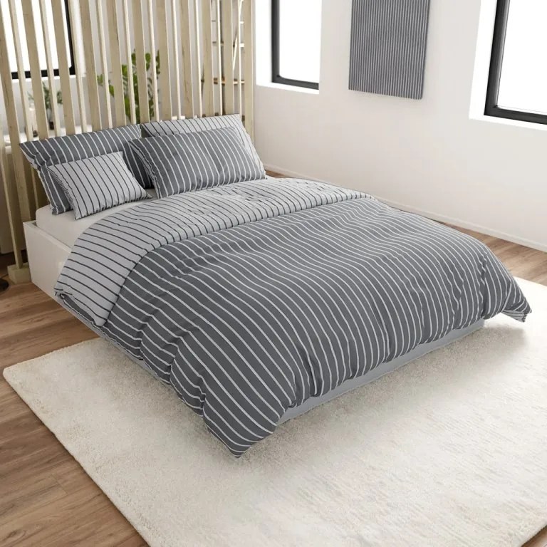 Renforcé pamut ágyneműhuzat CAPRIVI szürke Ágyneműhuzat mérete: 70 x 90 cm | 140 x 200 cm