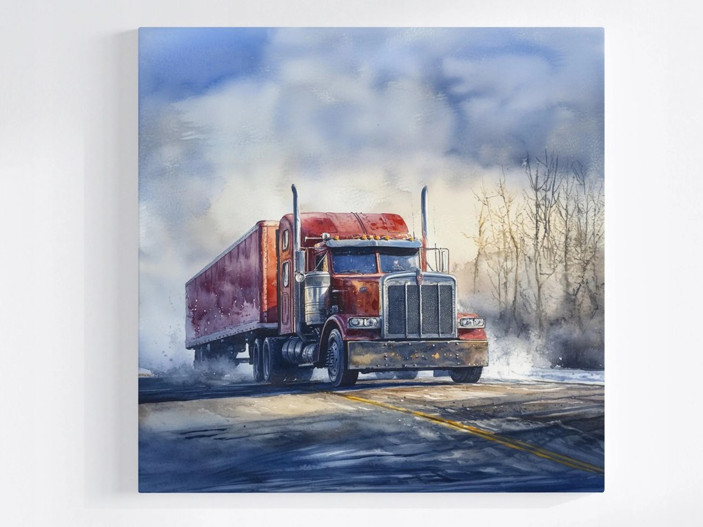 Canvas Vászonkép Amerikai Teherautó 80x80