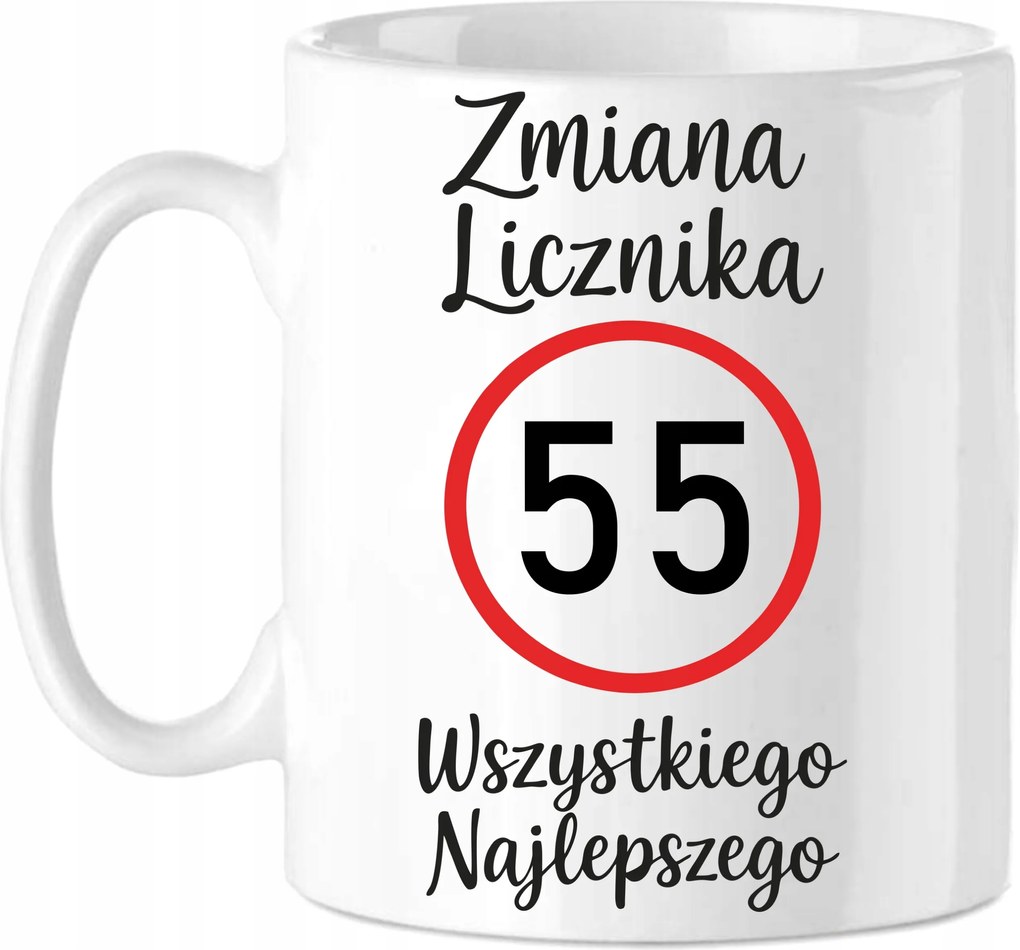 Bögre 55. Születésnapra Vicces Ajándék 55 éves Jubileum Mérőóra váltás