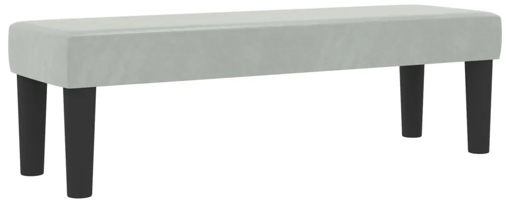 Boxspring Ágy Matraccal és Padlóval, Világosszürke, 180x200 cm, Bársony
