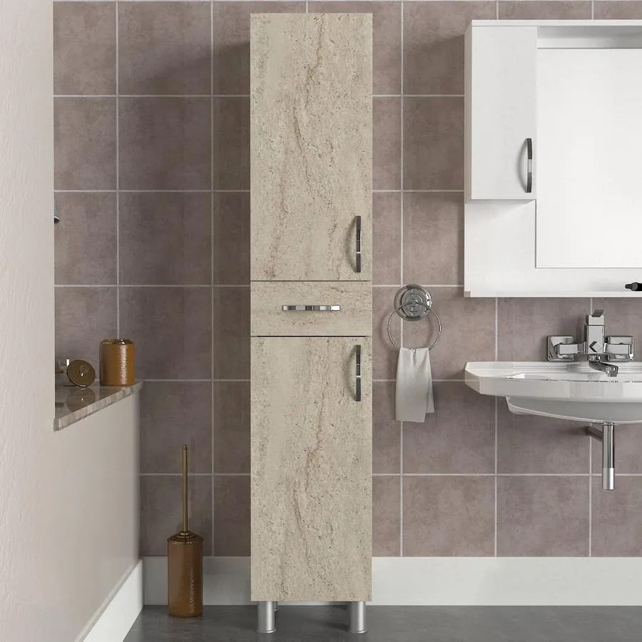 Fürdőszoba szekrény Selin 2 Doors 1 Drawer