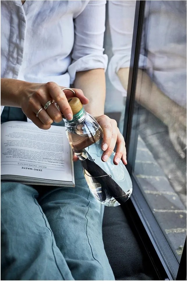 Üveg ivópalack 600 ml Eau Good – Black + Blum