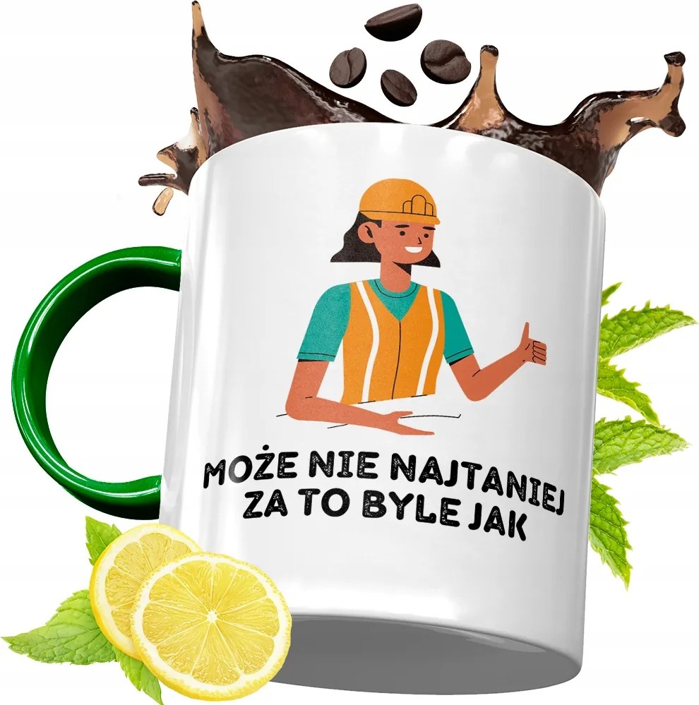 Zöld Bögre Építőknek Születésnapra Ajándék fényképes nyomtatással