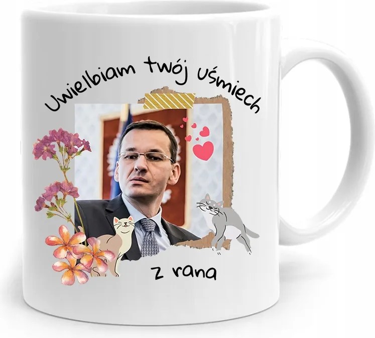 Bögre Politikus Miniszterelnök Mateusz Morawiecki Pis