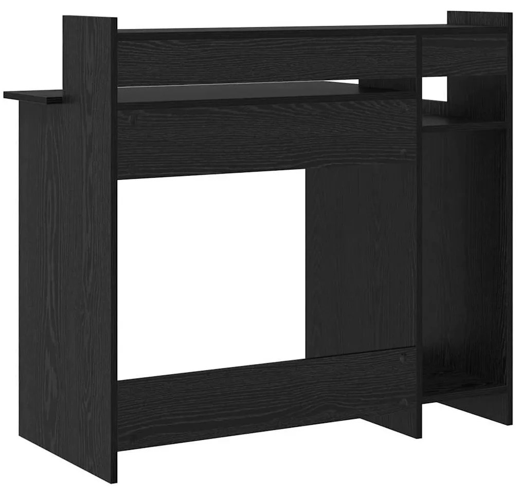 Asztal asztali lámpákkal Musta tammi 97 x 45 x 90 cm Faanyag