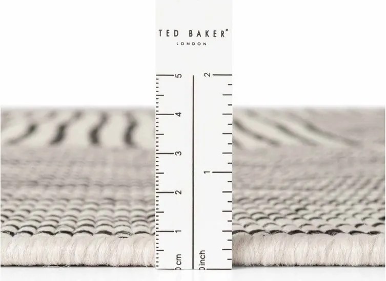 Fekete-krémszínű kültéri-beltéri szőnyeg 120x170 cm Haringey Nightingale – Ted Baker