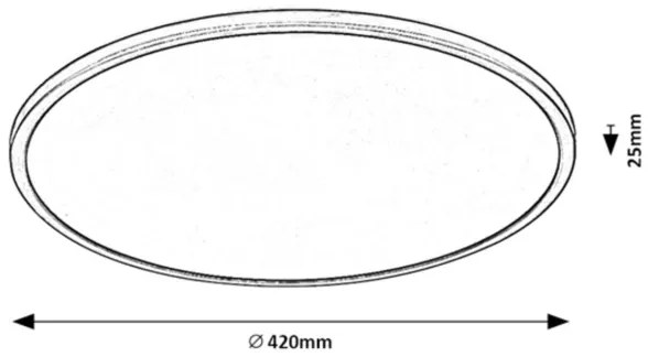 Rabalux 71157  - LED Dimmelhető mennyezeti lámpa EZIO LED/22W/230V 3000K 42 cm
