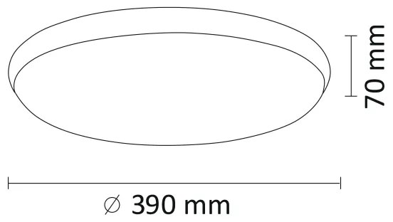 LED Mennyezeti lámpa KERN LED/24W/230V fekete
