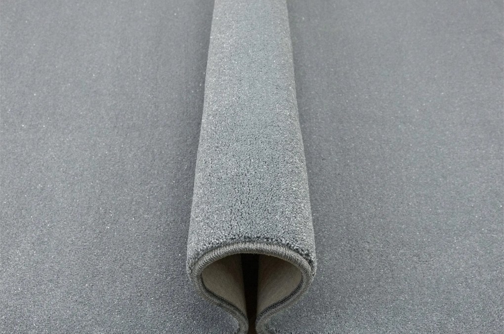 Szürke Ezüst Csillámos Vastag Puha Szőnyeg Pearl-flash Nappaliba 250x400 cm