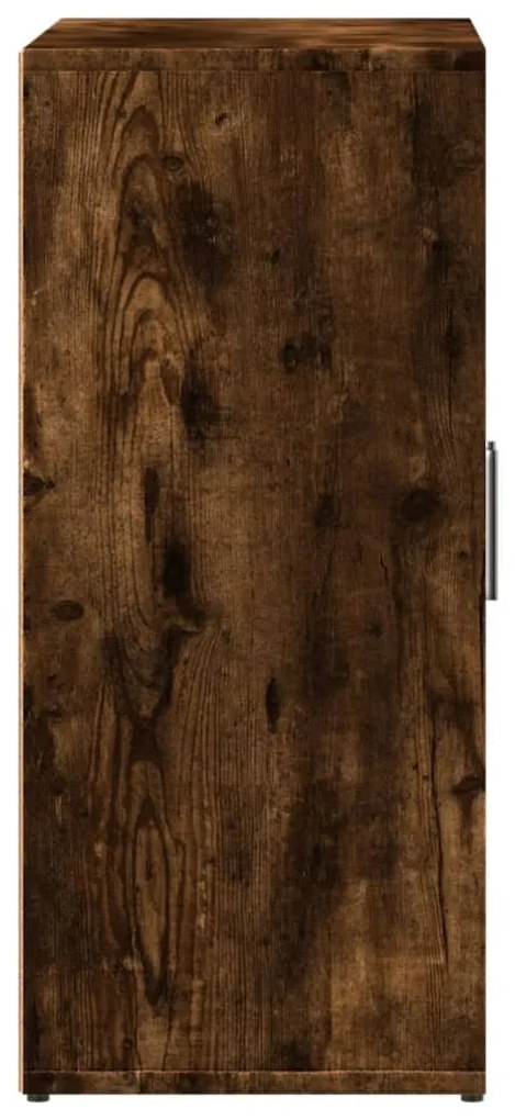 2 db füstös tölgy színű szerelt fa tálalószekrény 60x31x70 cm