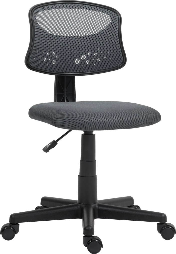 HOMCOM Karfa Nélküli Ergonomikus Irodai Szék Hálós Háttámlával Forgatható Íróasztali Szék Magasságállító 120 kg Teherbírás Szürke | Aosom