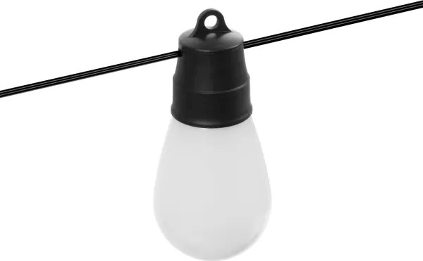 LED RGBIC napelemes fényfüzér 30xLED/1,3W/3,7V 2200 mAh 14,37 m IP65 fekete + távirányító