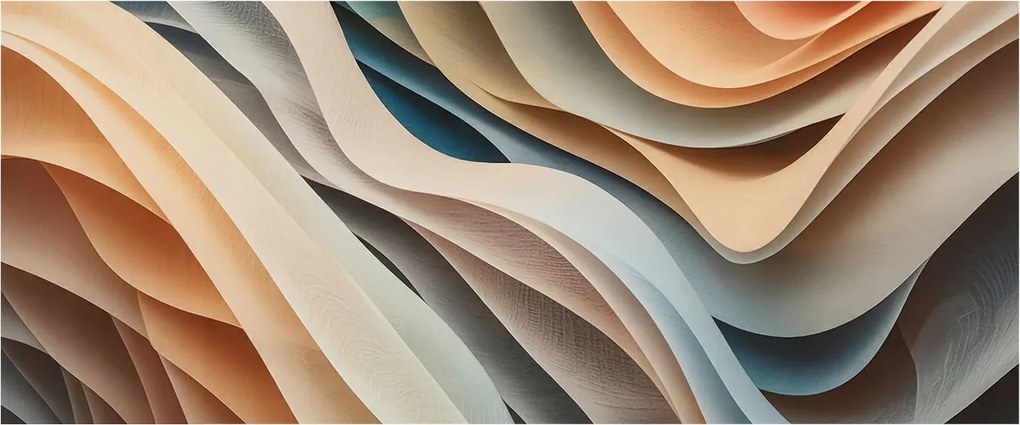 Dekoratív fotótapéta az irodába Hullámzó formák 250x104 Ragasztó