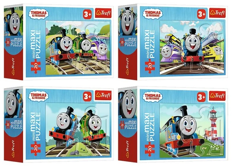 Mini puzzle - Thomas and friends - 4 db-os készlet
